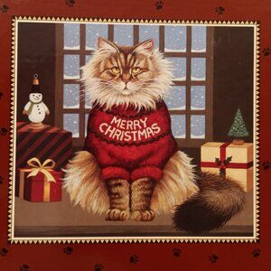 CURIOUS CATS RESIN, "Squeaky's Christmas"" By LANG & WISE - 60040207